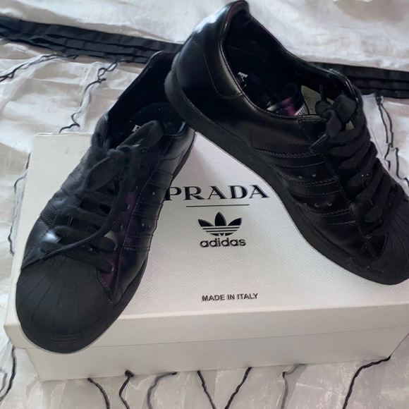 Prada adidas blk leather ref🔥🔥🔥🔥 - Picture 1 of 11